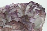 Purple Edge Fluorite Crystal Cluster - Qinglong Mine, China #186904-1